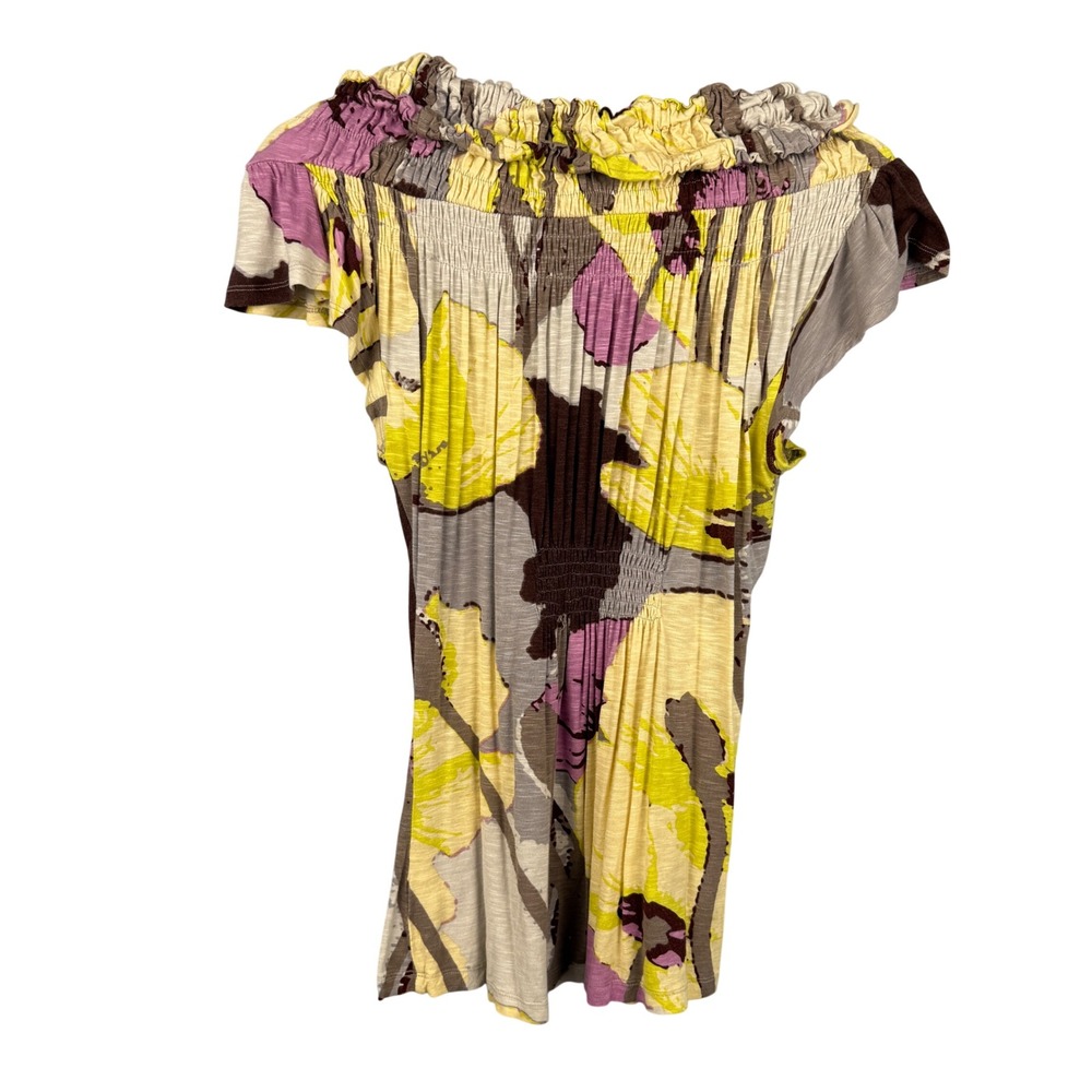 One September Top Size‎ Medium Smocked Floral Off Shoulder Top Blouse Multicolor - Picture 11 of 13
